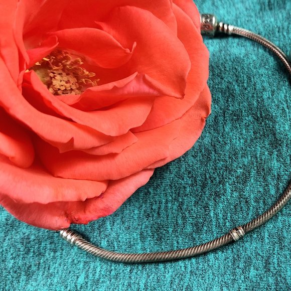 PANDORA - Sterling Silver Chain Bracelet - 8 1/4" Long - Picture 5 of 10